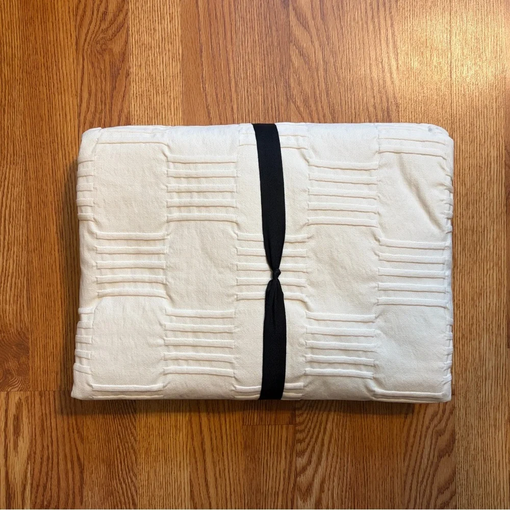 NEW Schoolhouse Woven Tally Natural Duvet Cover Twin